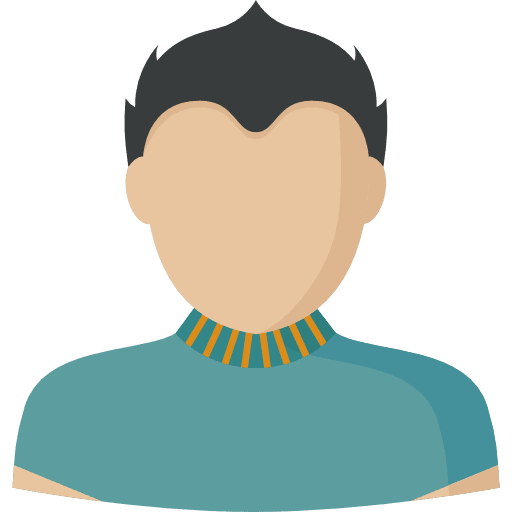 Man profile social user icon