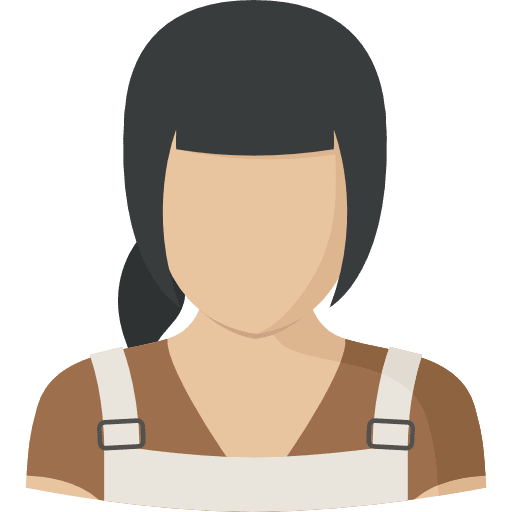 Woman avatar social profile icon