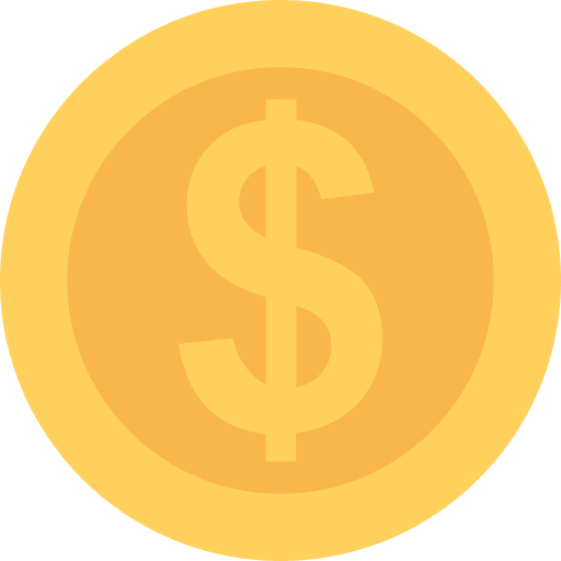 Coin money business currency icon