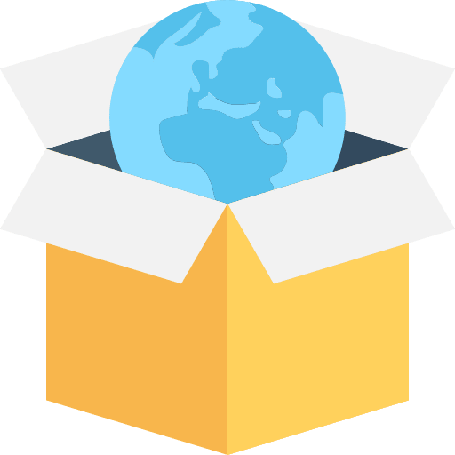 Package package shipping and delivery boxes icon