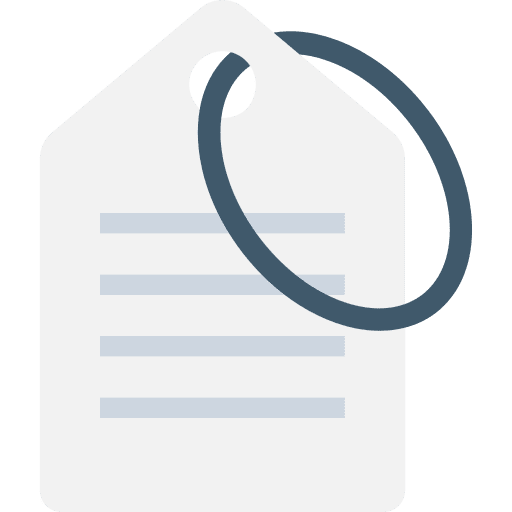 Tag shopping shop commerce and shopping icon