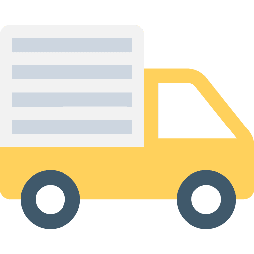 Delivery transport shipping and delivery trucking icon
