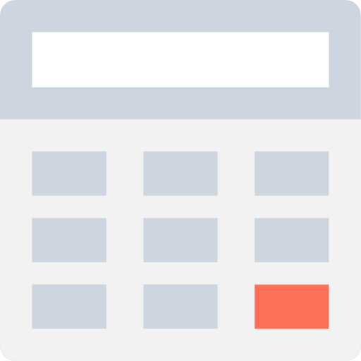 Calculator maths commerce and shopping calculator icon