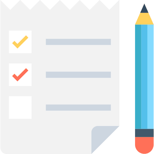 List checked list document icon