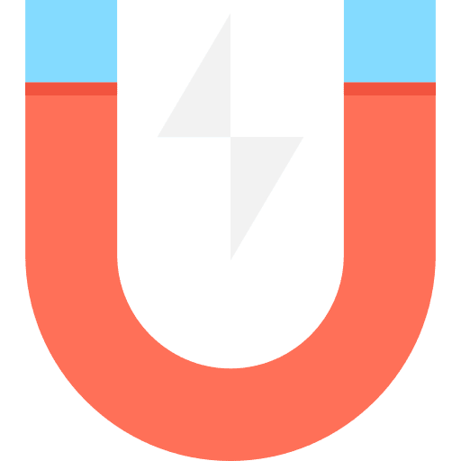 Magnet magnetism magnet education icon