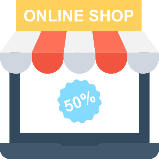 Online shop online shop shopping cart broswer icon