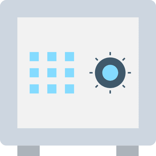 Safebox business tools and utensils savings icon