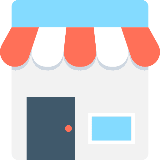 Shop commerce business and finance online shop icon