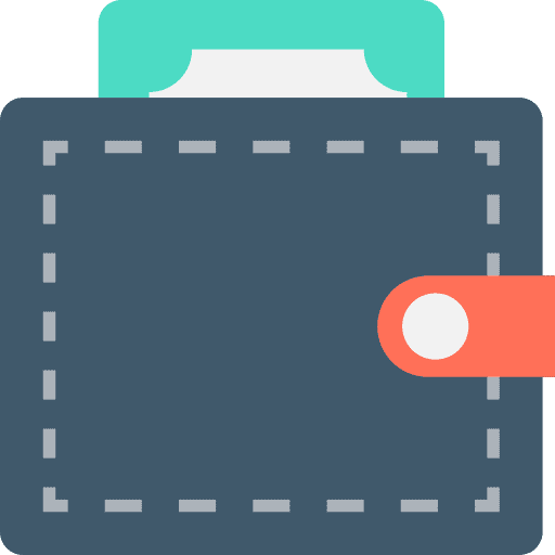 Wallet wallet holder card icon