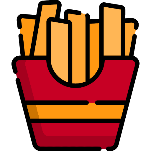 French fries restaurant food fries icon