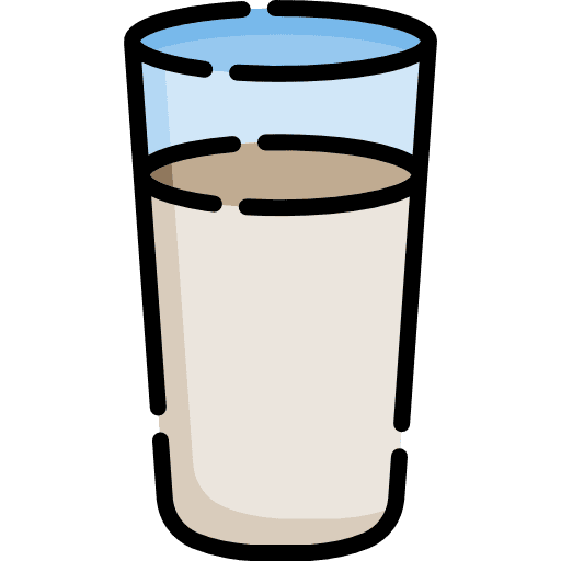 Milk food and restaurant breakfast glass icon