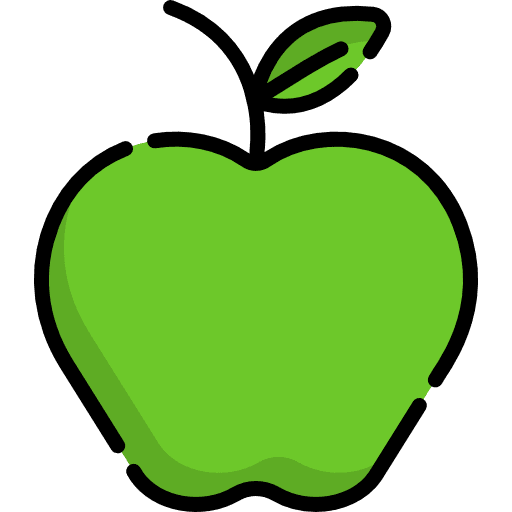 Apple green apple healthy food vegetarian icon