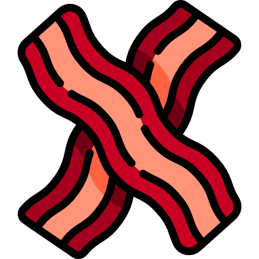 Bacon barbecue food meat icon