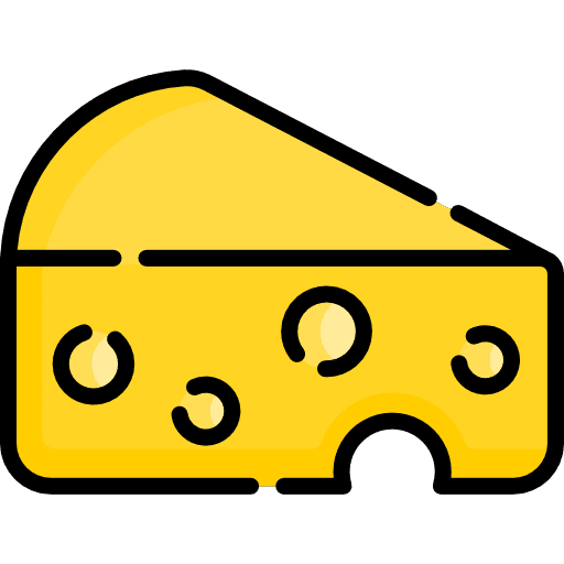 Cheese milky healthy food cheese icon