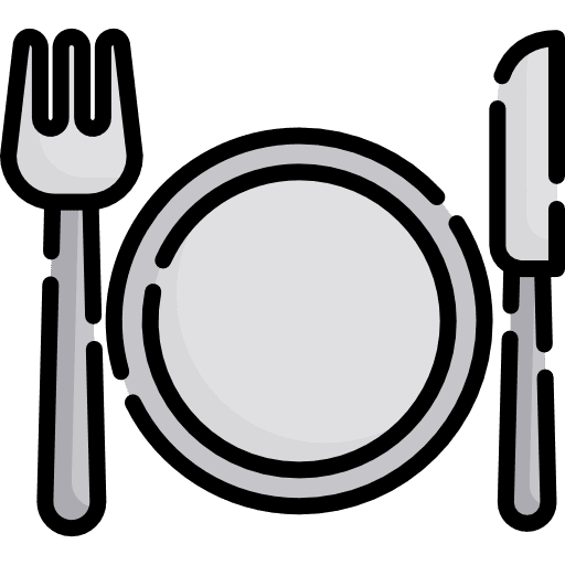 Dish fork knife cutlery icon