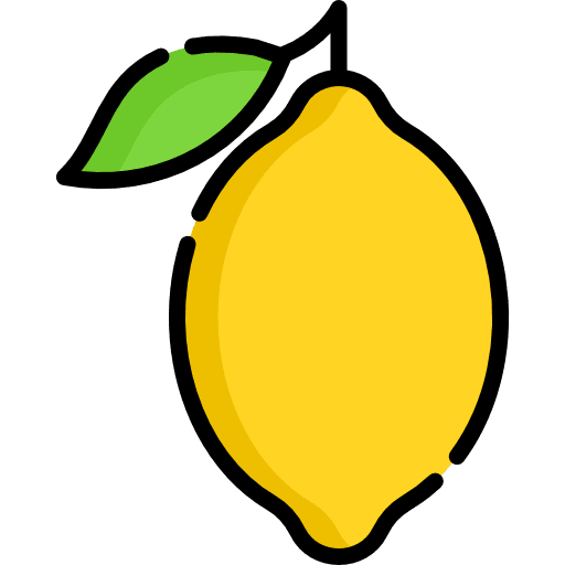 Lemon fruit vegetarian lemon icon
