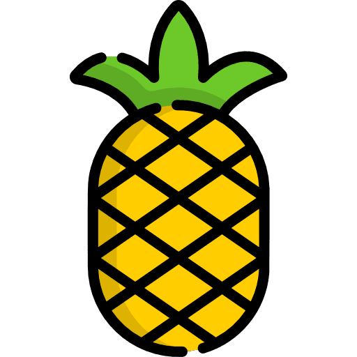 Pineapple natural healthy food food and restaurant icon