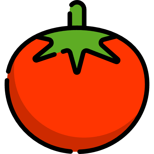 Tomato organic vegan food and restaurant icon