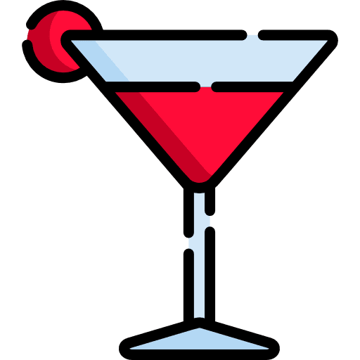 Cocktail party food alcoholic drinks icon
