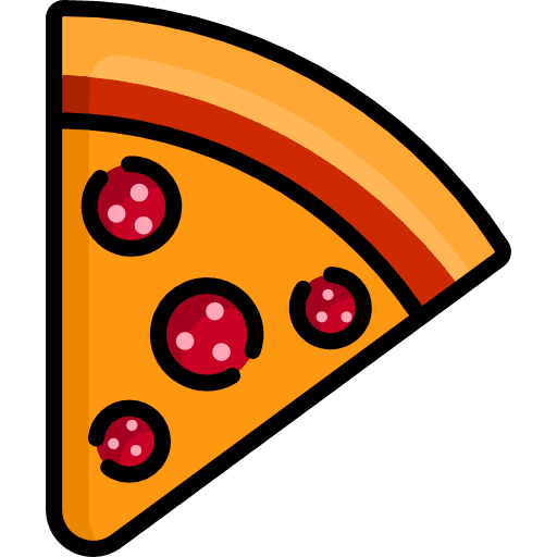 Pizza food and restaurant piece italian food icon