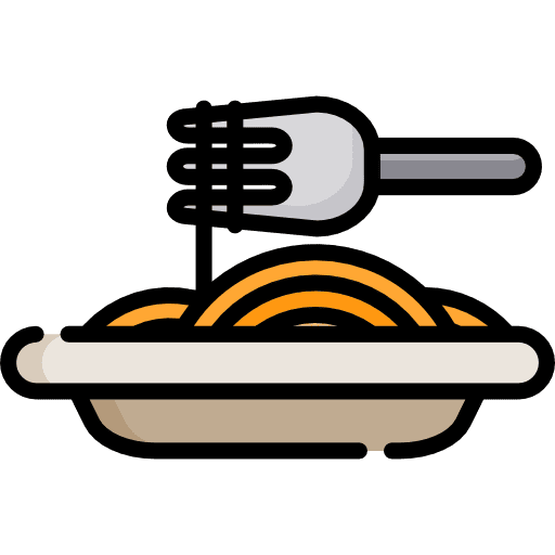 Spaghetti italian food spaghetti nutrition icon