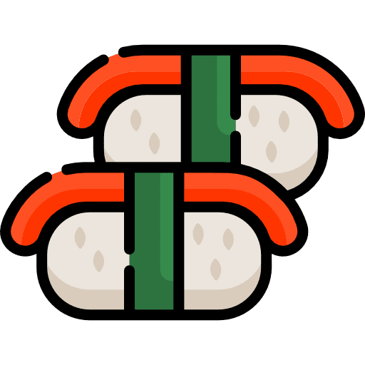 Sushi fish japanese food sushi icon