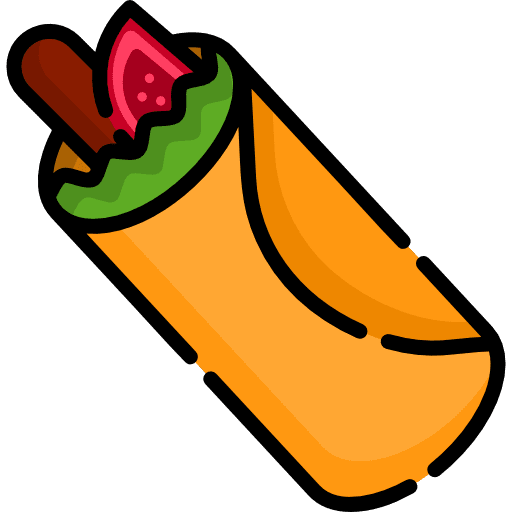 Kebab fast food food and restaurant doner kebab icon