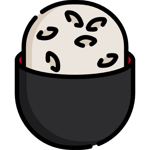 Rice food and restaurant rice japanese food icon