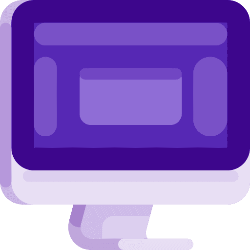 Desktop monitor tv electronics icon