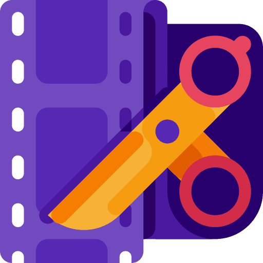 Film editor music and multimedia editor movie icon