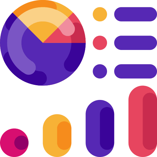 Infographic business and finance stats analytics icon