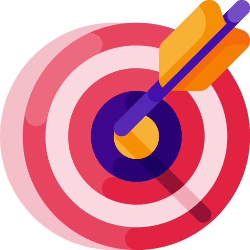 Target dart board weapons targeting icon