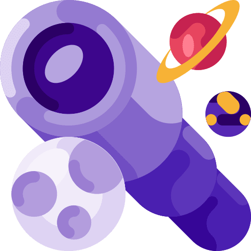 Telescope miscellaneous education telescope icon