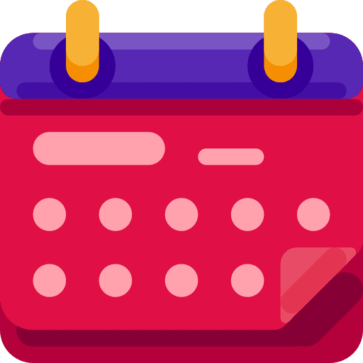 Calendar time and date organization schedule icon
