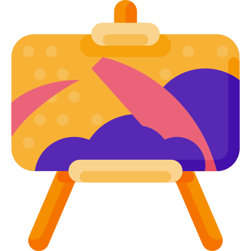 Canvas art canvas paint icon