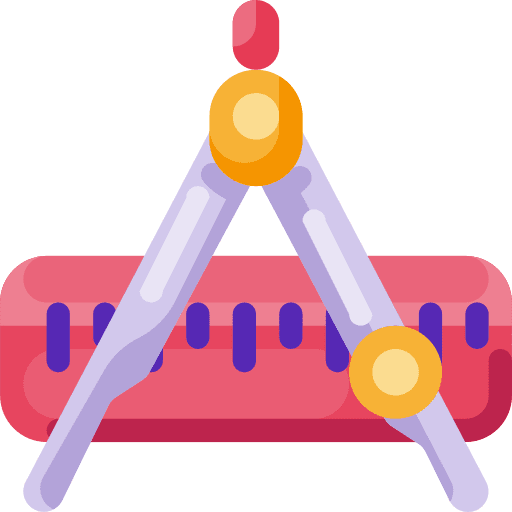 Compass tools ruler tool icon