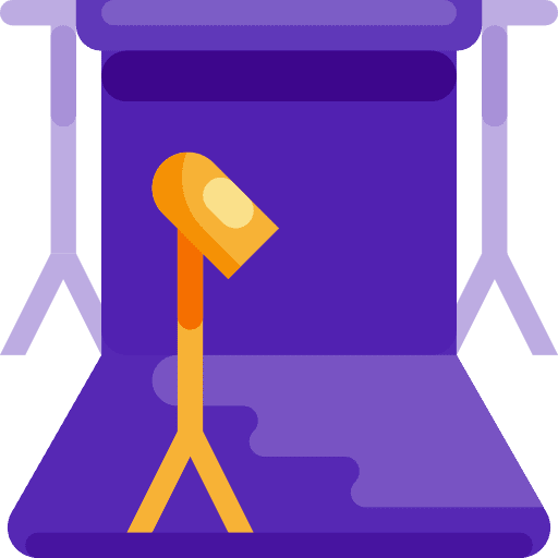 Background music and multimedia photo photography equipments icon