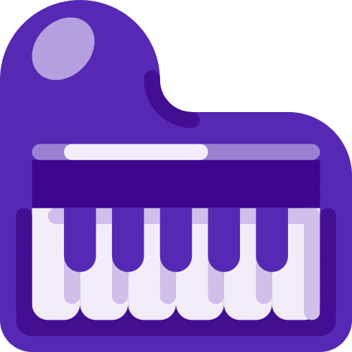 Piano keys classical orchestra icon