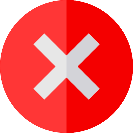 Cancel ui failure clear icon