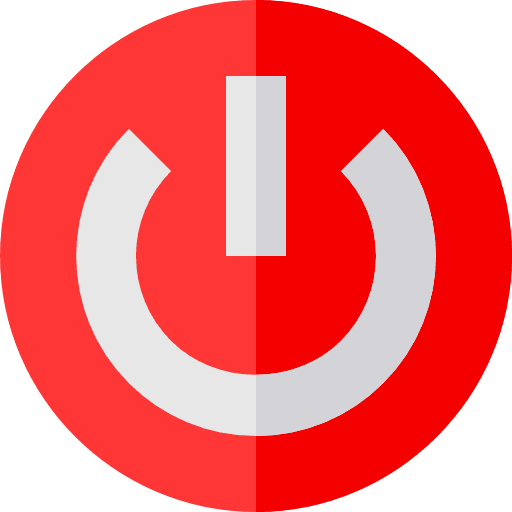 Power button interface energy power button icon