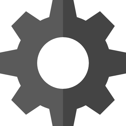 Settings set up cogwheel settings icon