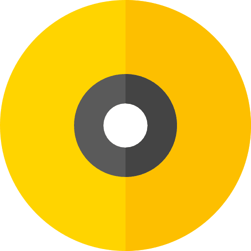 Compact disc multimedia music and multimedia dvd icon