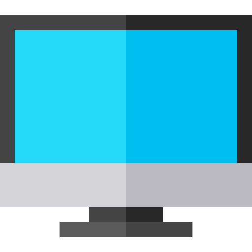 Computer technology screen tv icon