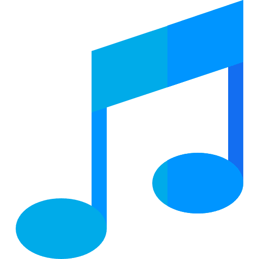 Music musical note quaver song icon