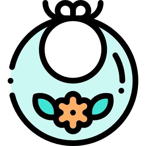 Baby bib baby cloth fashion children icon