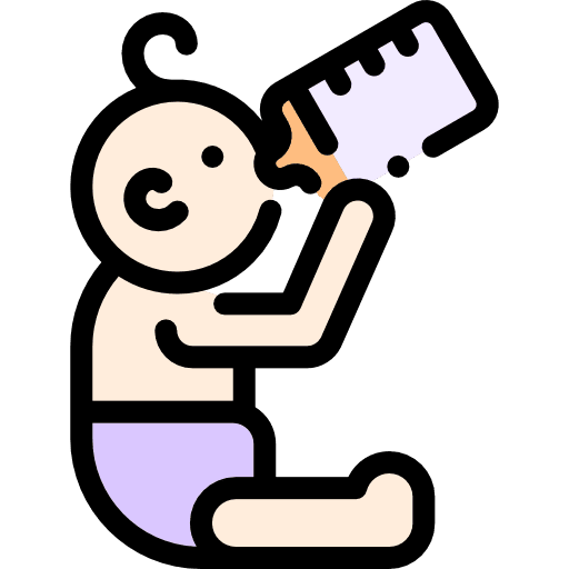 Baby drinking bottle baby drinking bottle handle bottle icon