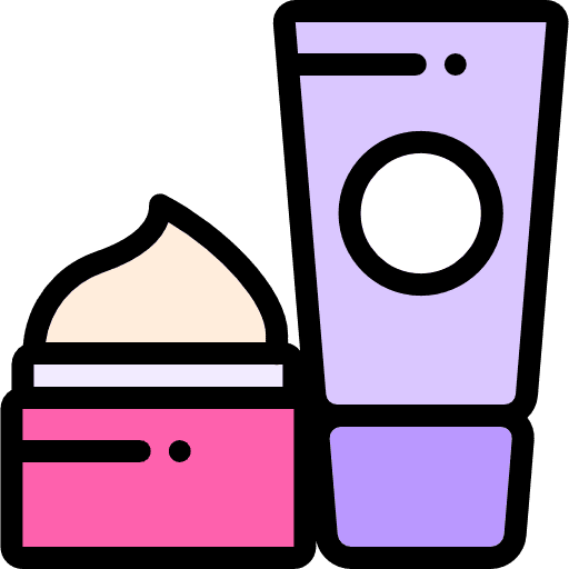 Cream health care dermathological amenities icon