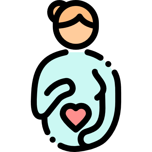 Maternity kid and baby child maternity icon
