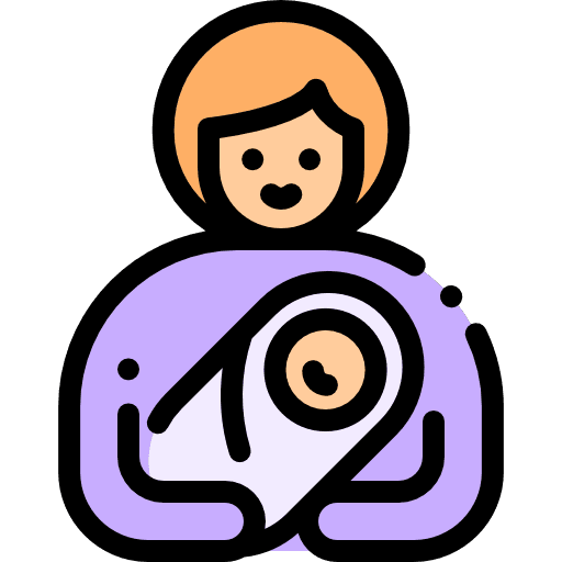 Maternity mother children family icon