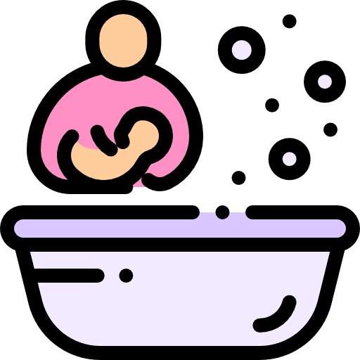Bath healthcare and medical parenthood bath icon